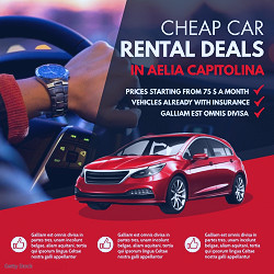 Cheap car rental deals advertisement instagra Template | PosterMyWall